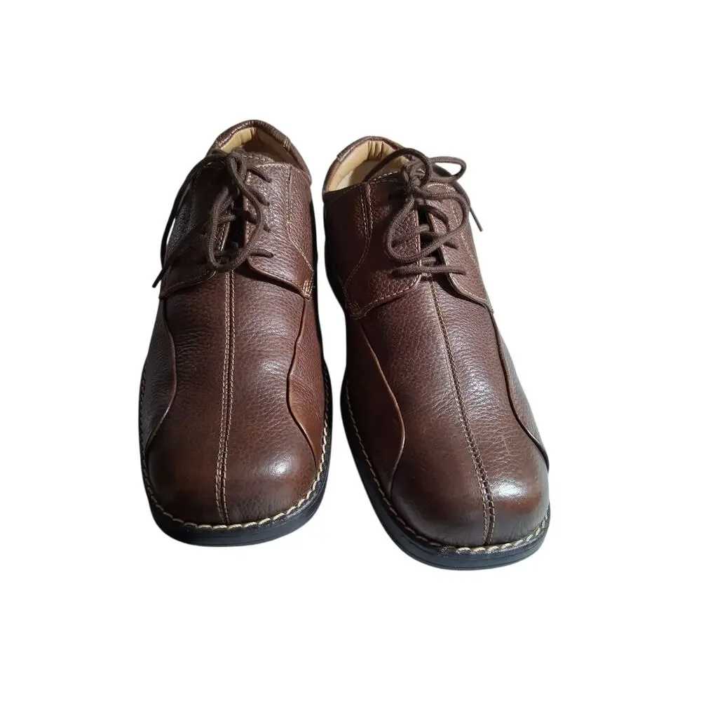 DOCKERS PRO Style Mens‎ size 11M Brown Leather Careerwear Casual Oxford Shoes